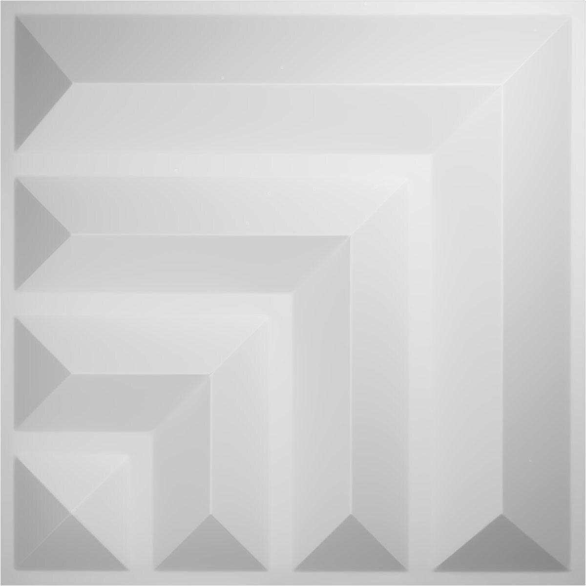 Ekena Millwork 19-5/8-in x 19-5/8-in Embossed White PVC Geometric 50 -Pack