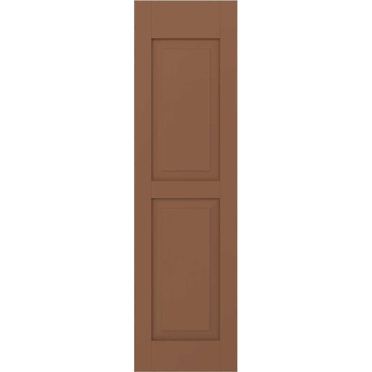 Ekena Millwork 15-in W x 70-in H Burnt Toffee Raised panel Wood Exterior Shutters ( 2 -Pack )