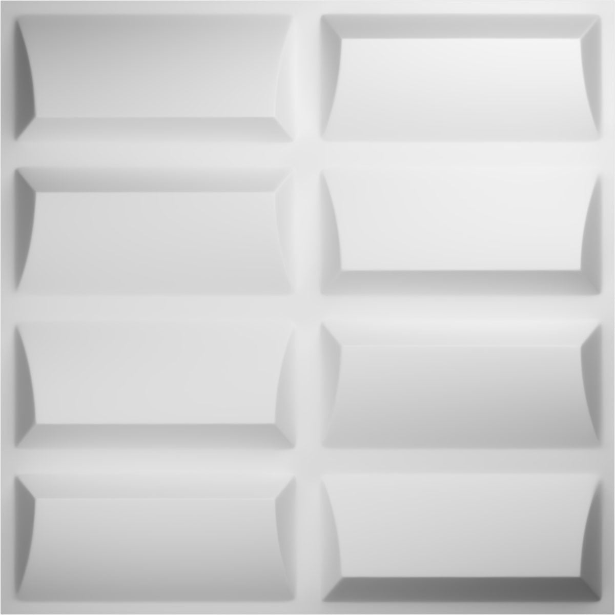Ekena Millwork 19-5/8-in x 19-5/8-in Embossed White PVC Abstract 50 -Pack