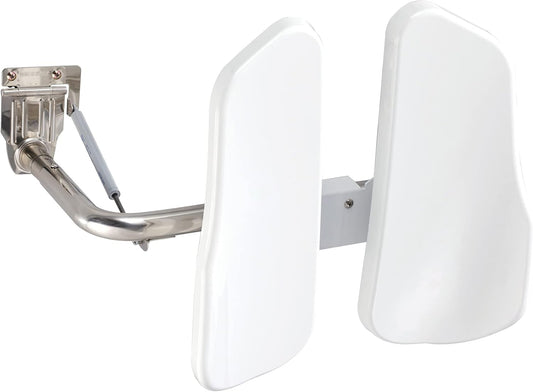 Movable Position Toilet Back Support \u2014 2-Panel Backrest Toilet Assistance for Elderly \u2014 Lumbar Support for Bathroom \u2014 Ultra-Comfortable Bathroom Toilet Support \u2014 Accessible Handicap Toilet Aid