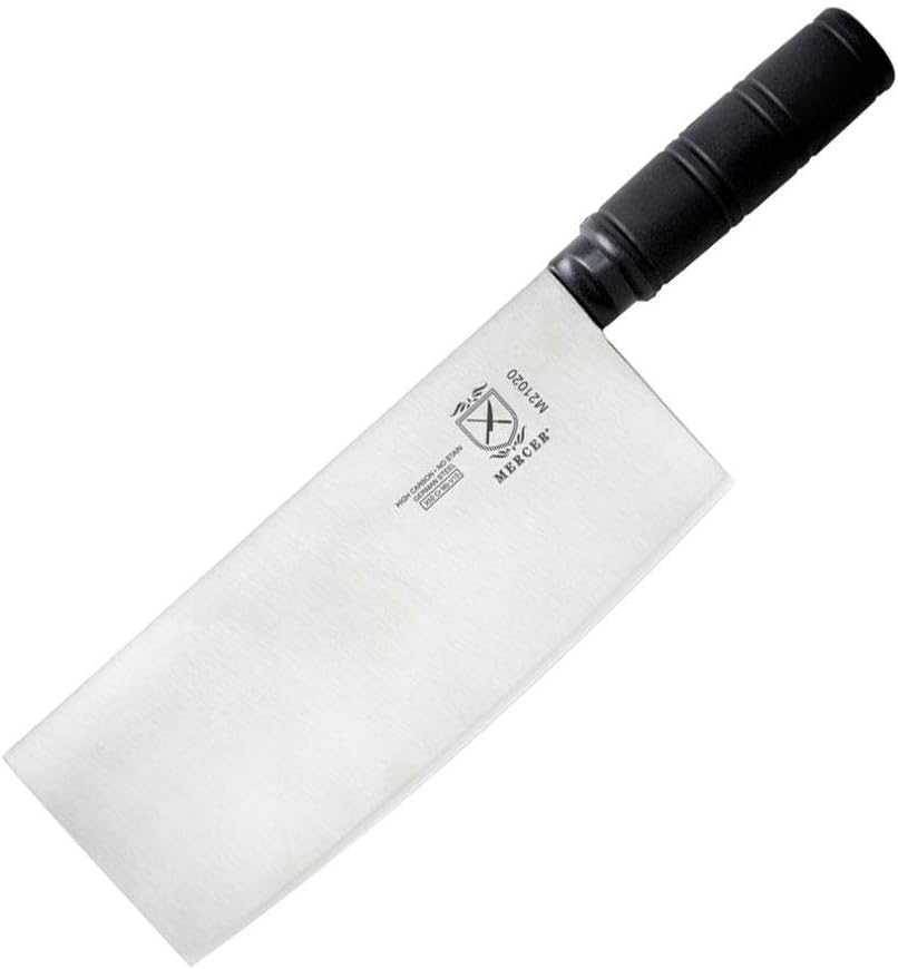 Mercer Culinary Asian Collection Chinese Chef's Knife with Santoprene Handle