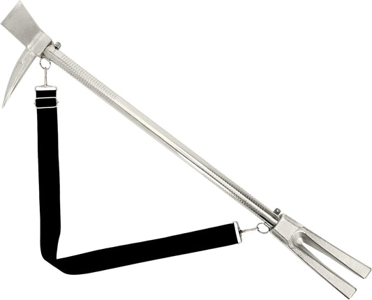 30" Halligan Bar Firefighter Tool, Halligan Forced Entry Tool with Shoulder Strap for Fire Rescue, Tactical Breaching & Emergency Breach