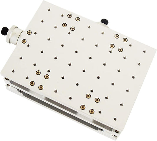 INTBUYING 2 Axis Moving Table for Laser Marking Engraving Machine Portable XY-Axis Moving Workbench 210 * 150 * 75mm