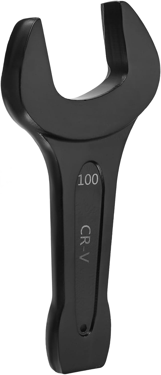 HARFINGTON Open End Striking Wrench 100mm Metric CR-V Steel Single Open Spanner Baking Paint U Shape Head Wrench Hand Tool for Mechanical Automotive Repair
