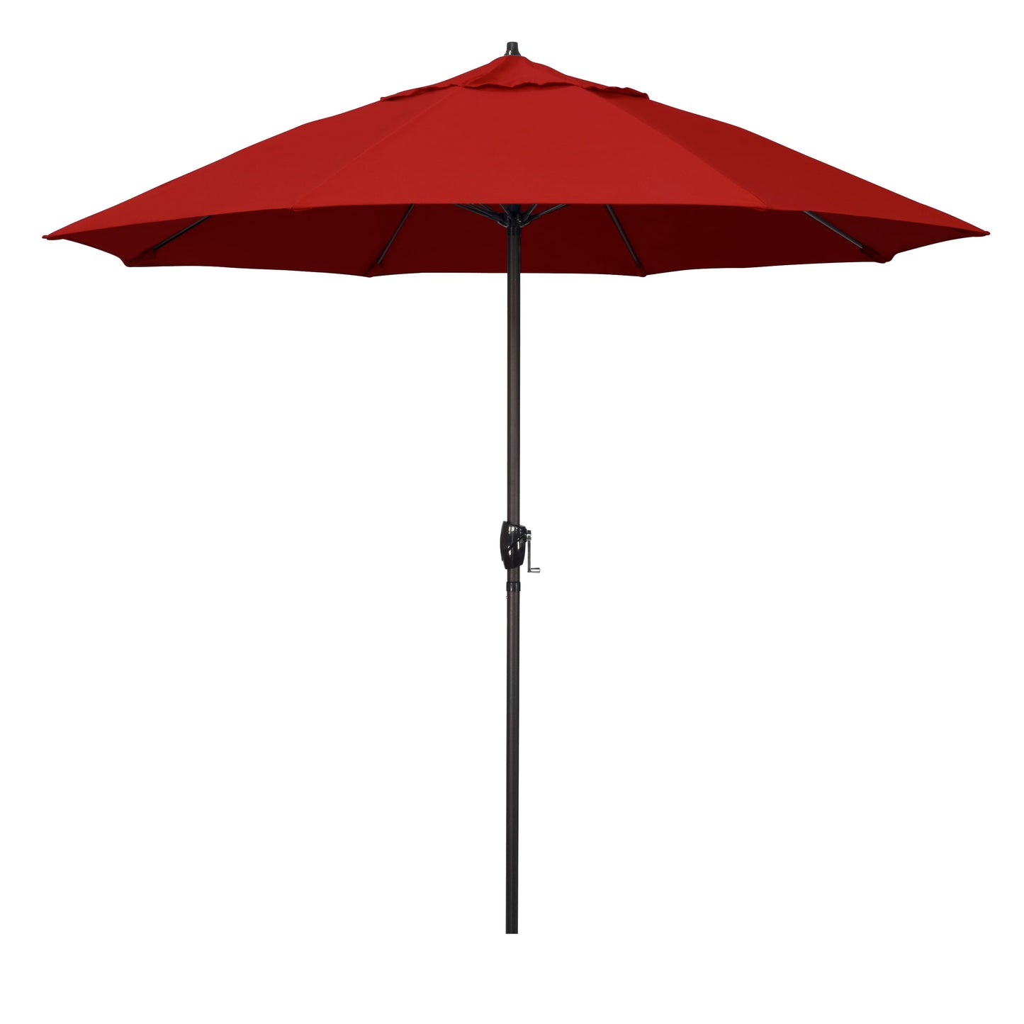 California Umbrella 9-ft Aluminum Red Market Patio Umbrella