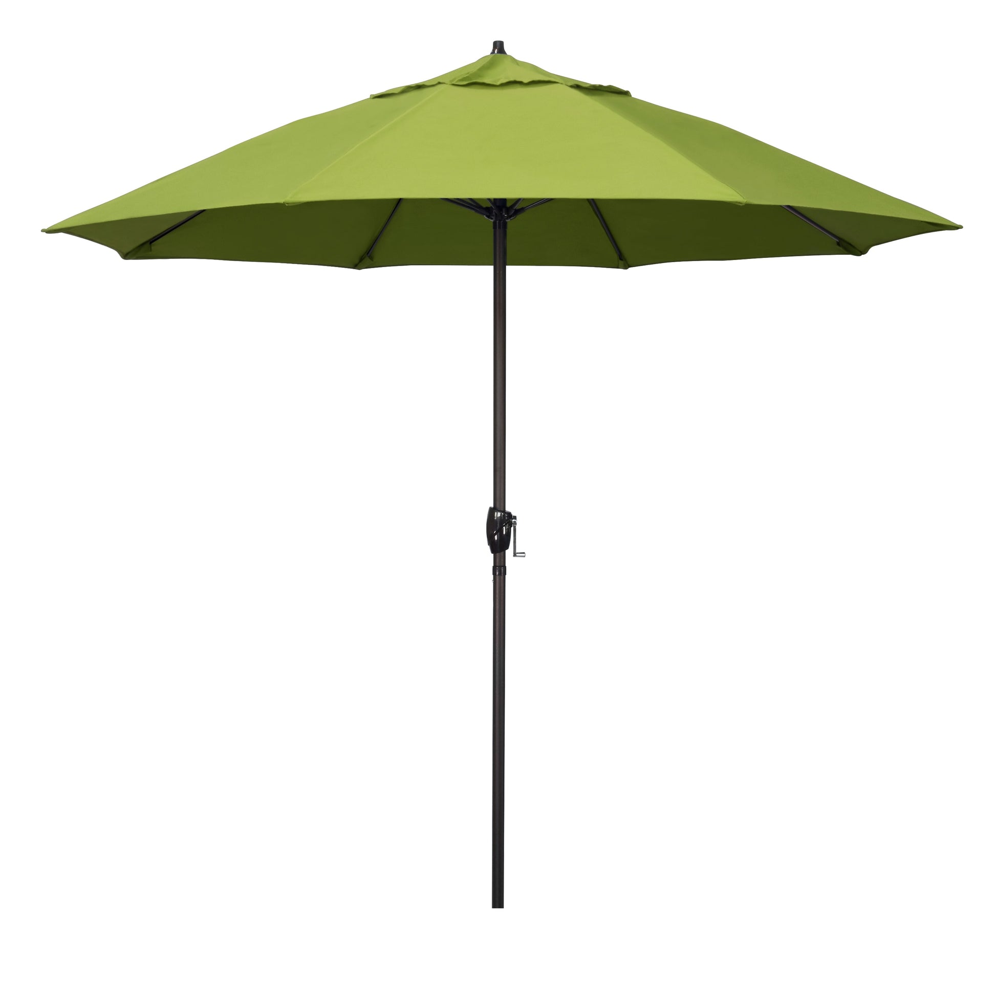 California Umbrella 9-ft Aluminum Green Market Patio Umbrella