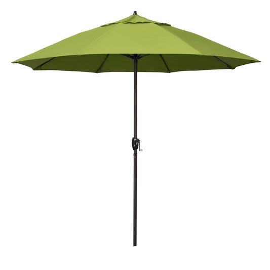 California Umbrella 9-ft Aluminum Green Market Patio Umbrella