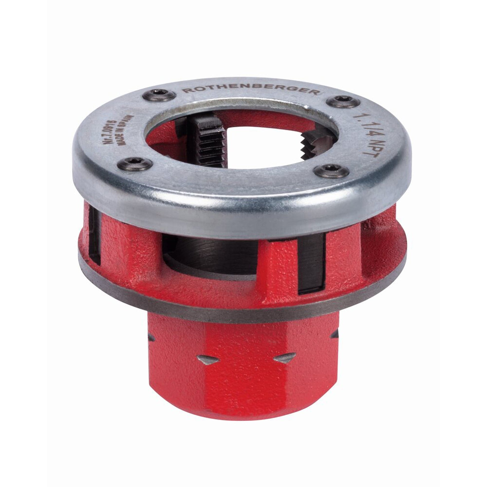 Rothenberger 1-1/4-in Cast Steel NPT Die for Supertronic 1250 & 2000 Models - Metric & SAE, Right-hand Thread, Solid, Circular, High Speed Steel 70915