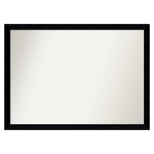 Amanti Art Black Museum Frame 40.75-in W x 29.75-in H Rectangle Black Museum Framed Vanity Mirror