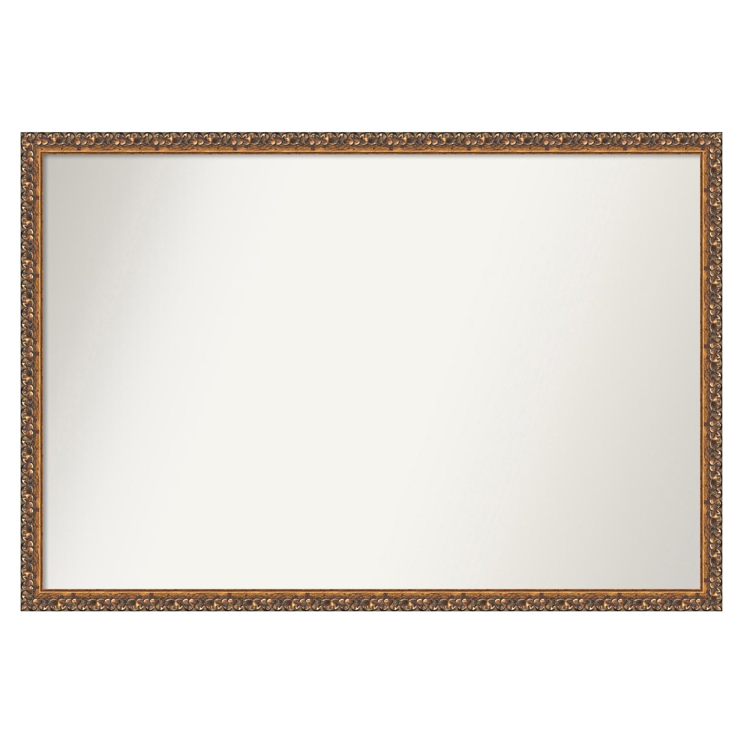 Amanti Art Antique Bronze Frame 38-in W x 26-in H Rectangle Antique Bronze Framed Vanity Mirror