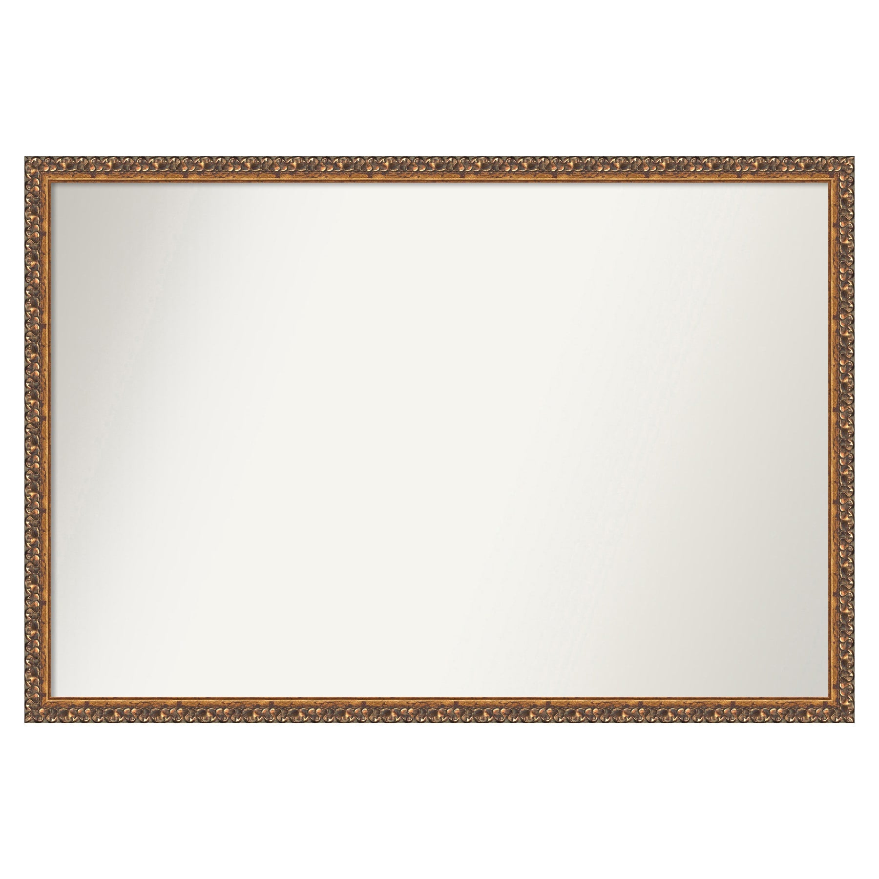 Amanti Art Antique Bronze Frame 38-in W x 26-in H Rectangle Antique Bronze Framed Vanity Mirror