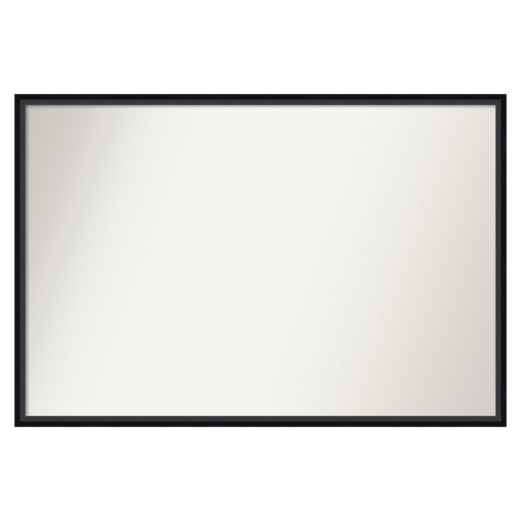 Amanti Art Lucie Black Frame 37.25-in W x 25.25-in H Rectangle Lucie Black Framed Vanity Mirror