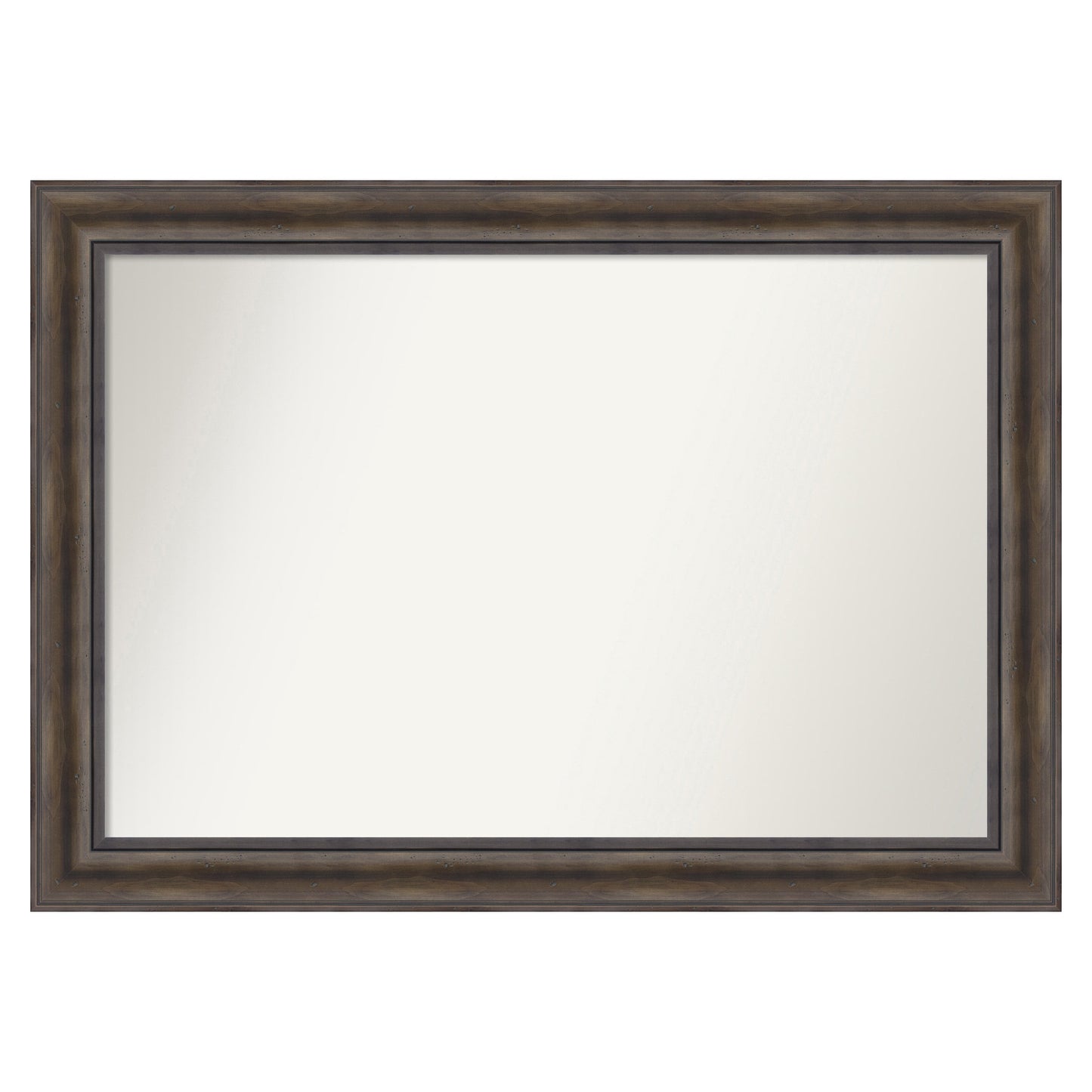 Amanti Art Rustic Pine Frame 41.5-in W x 29.5-in H Rectangle Rustic Pine Brown Framed Vanity Mirror