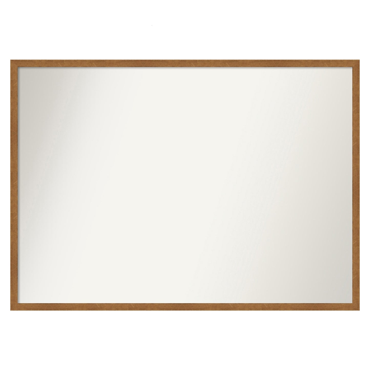 Amanti Art Carlisle Blonde Narrow Frame 39-in W x 28-in H Rectangle Carlisle Blonde Narrow Framed Wall Mirror