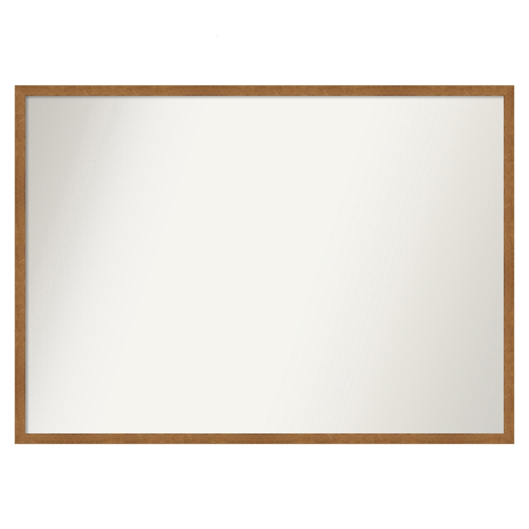 Amanti Art Carlisle Blonde Narrow Frame 39-in W x 28-in H Rectangle Carlisle Blonde Narrow Framed Wall Mirror
