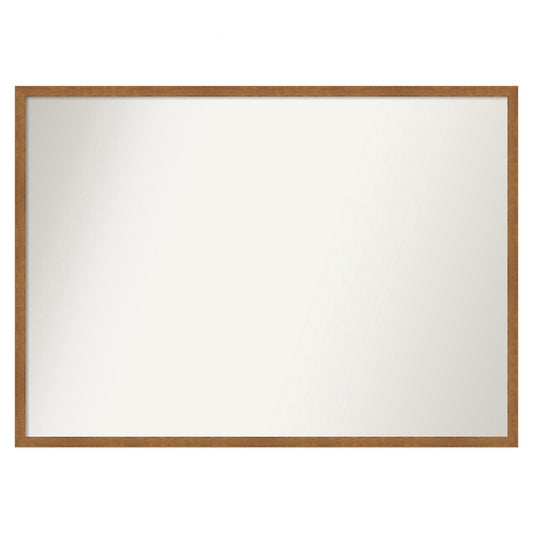 Amanti Art Carlisle Blonde Narrow Frame 39-in W x 28-in H Rectangle Carlisle Blonde Narrow Framed Wall Mirror