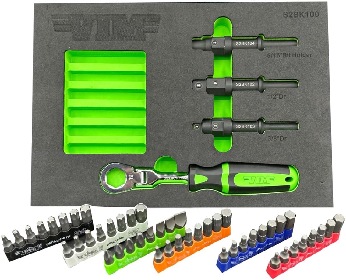 VIM Tools 52 Piece Shake 2 Break Master Kit with Impact Bits
