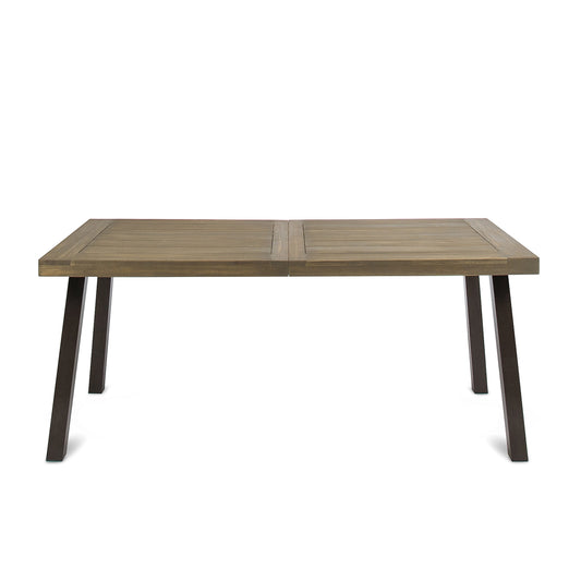 Best Selling Home Decor Della Rectangle Outdoor Dining Table 32.25-in W x 69-in L