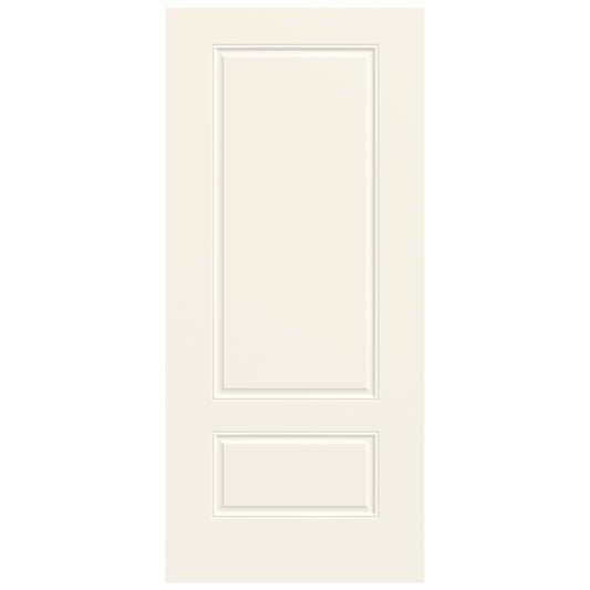 JELD-WEN 36-in x 80-in x Steel No glass Universal reversible White Painted Slab Front Door Insulating core
