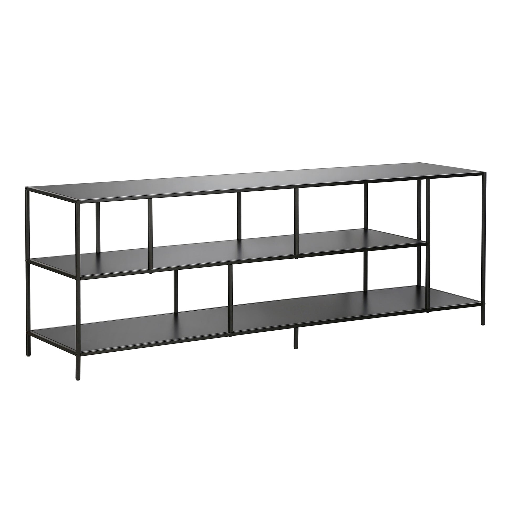 Hailey Home Winthrop Modern/Contemporary Blackened Bronze 70-in W TV stand ( Accommodates TVs more than 70-in )