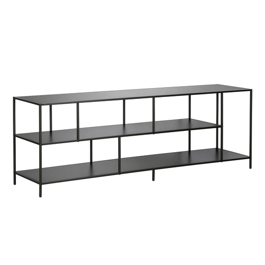 Hailey Home Winthrop Modern/Contemporary Blackened Bronze 70-in W TV stand ( Accommodates TVs more than 70-in )