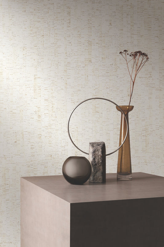 York Wallcoverings Organic Cork Prints 60.8-sq ft White Paper Novelty Unpasted Wallpaper