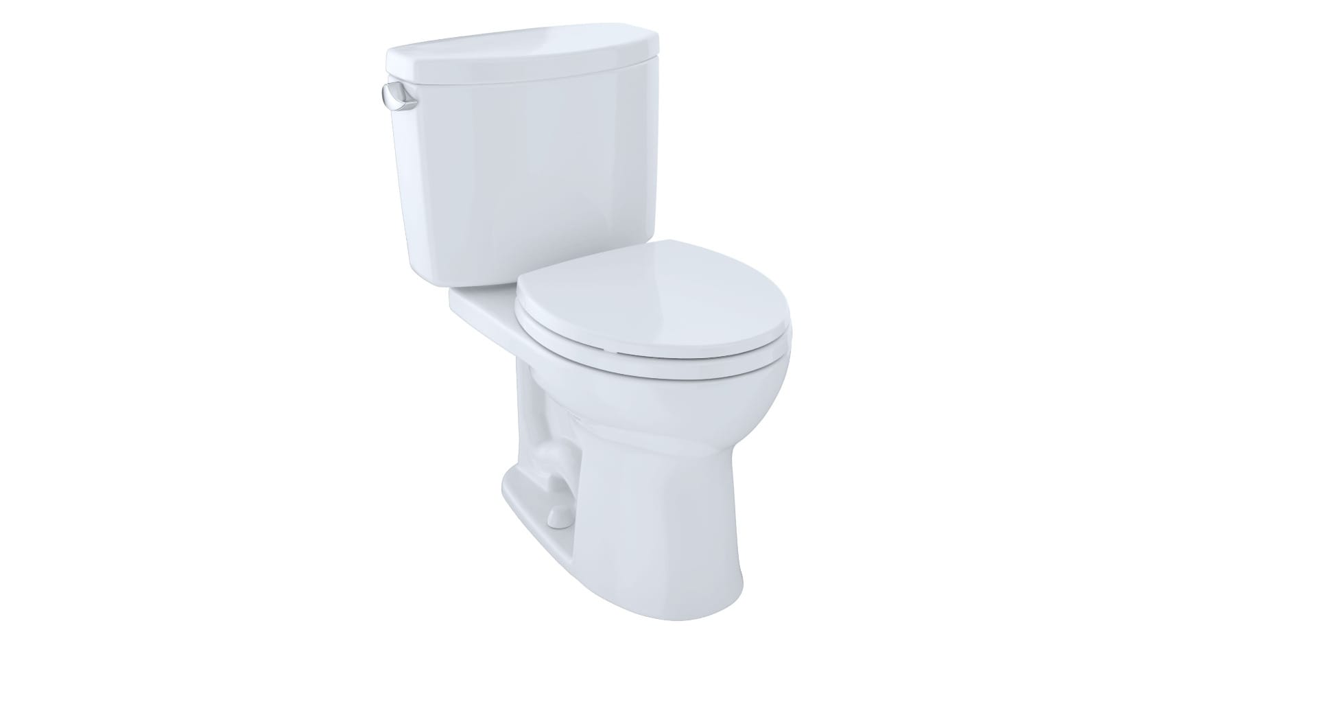 TOTO Drake II Cotton Round Standard height 12-in Rough-In WaterSense 1.28 GPF 2-piece Toilet
