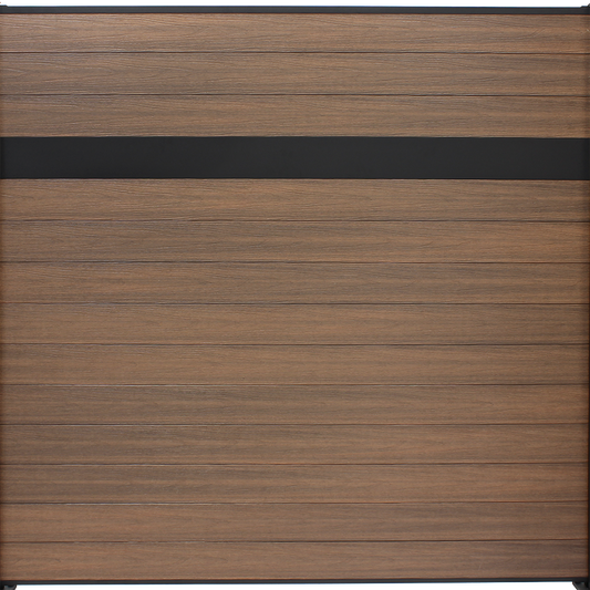 Infinity Euro 6-ft H x 6-ft W King Cedar Privacy Composite Fence Panel