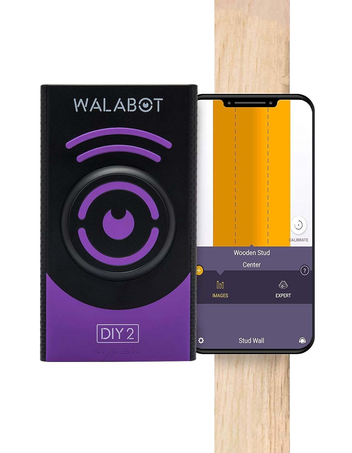 Walabot DIY 2 \u2013 Visual Stud Finder & Wall Scanner for Drywall. Detects Wood & Metal Studs, Plastic & Metal Pipes, Live & Non-Live Wires
