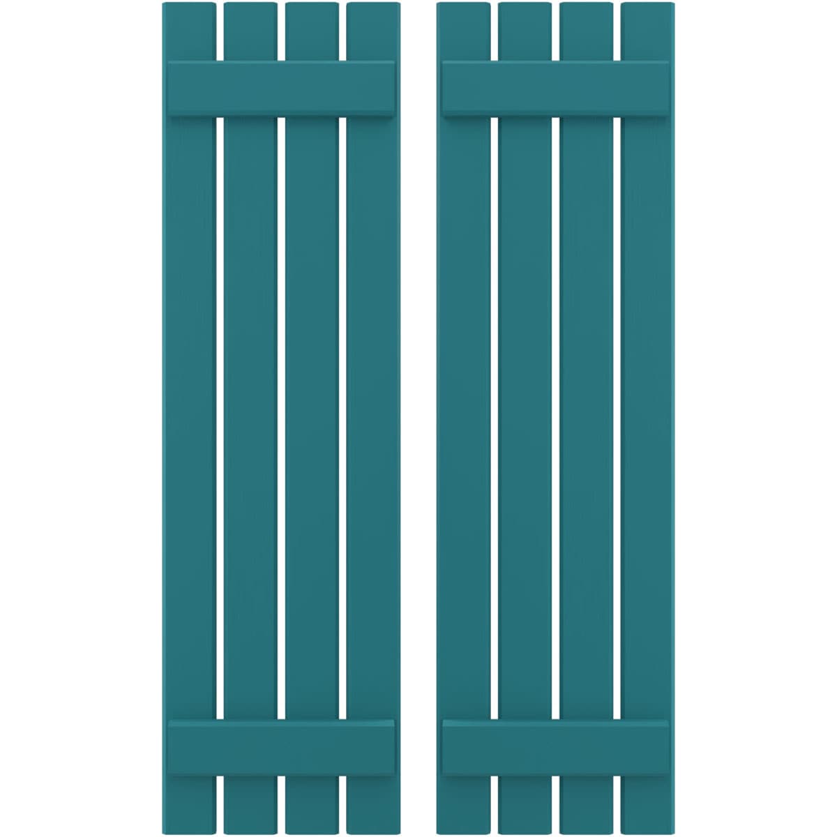 Ekena Millwork 15.5-in W x 70-in H Antigua Board and batten Wood Exterior Shutters ( 2 -Pack )