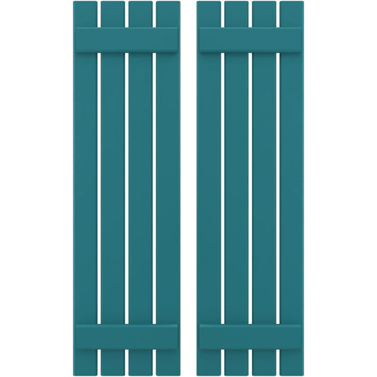 Ekena Millwork 15.5-in W x 70-in H Antigua Board and batten Wood Exterior Shutters ( 2 -Pack )