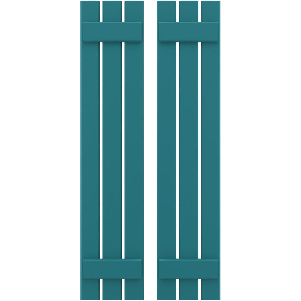 Ekena Millwork 11.5-in W x 35-in H Antigua Board and batten Wood Exterior Shutters ( 2 -Pack )