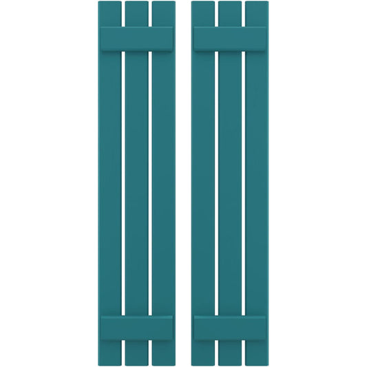 Ekena Millwork 11.5-in W x 35-in H Antigua Board and batten Wood Exterior Shutters ( 2 -Pack )