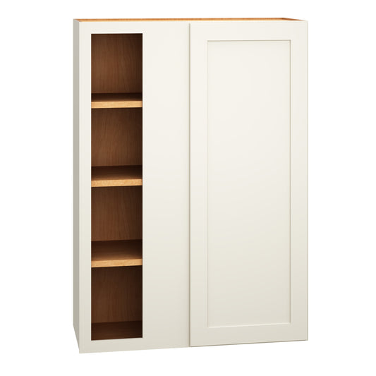 Diamond Express Jamestown 30-in W x 42-in H x 12-in D White Blind Corner Wall Fully Assembled Plywood Cabinet Recessed Panel Shaker