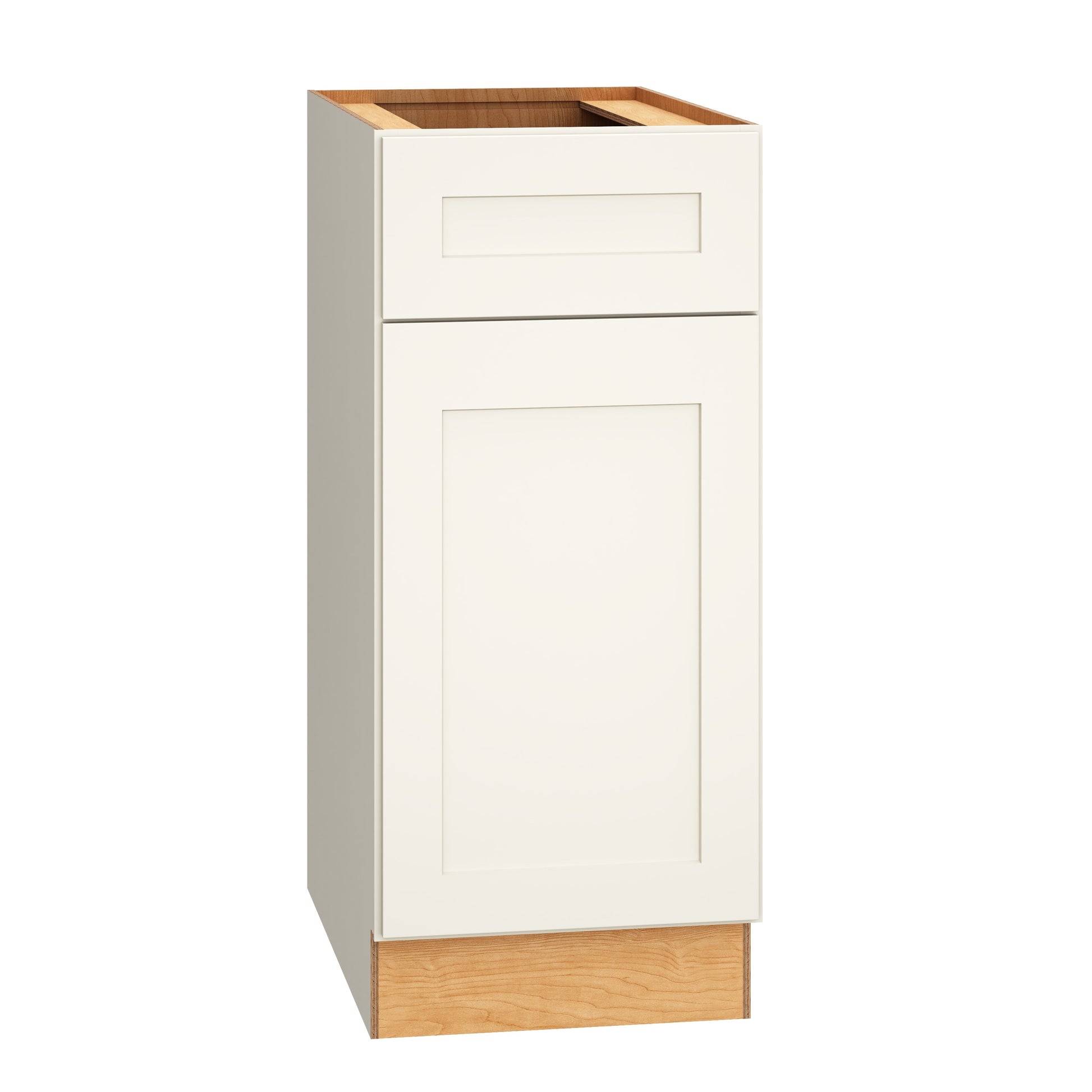 Diamond Express Jamestown 15-in W x 34.5-in H x 24-in D White Base Fully Assembled Plywood Cabinet Recessed Panel Shaker