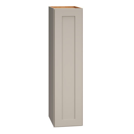 Diamond Express Jamestown 9-in W x 36-in H x 12-in D Cloud Gray Wall Fully Assembled Plywood Cabinet Recessed Panel Shaker