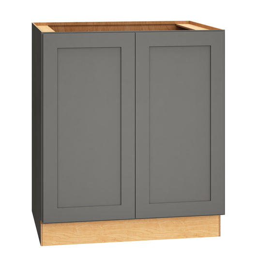 Diamond Express Jamestown 30-in W x 34.5-in H x 24-in D Moonstone Gray Base Fully Assembled Plywood Cabinet Recessed Panel Shaker