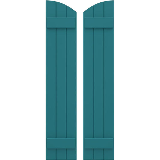 Ekena Millwork 10.5-in W x 65-in H Antigua Paintable/Stainable Board and batten Framed Wood Exterior Shutters ( 2 -Pack )