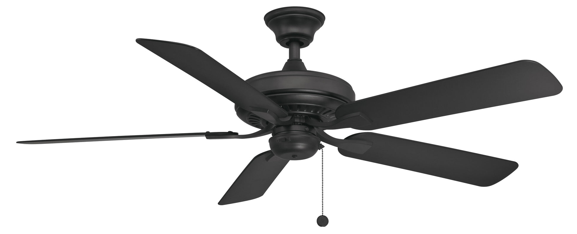 Fanimation Edgewood52 52-in Outdoor Black with Black Blades Ceiling Fan Light Kit Compatible ( 5 -Blade ) 5326934