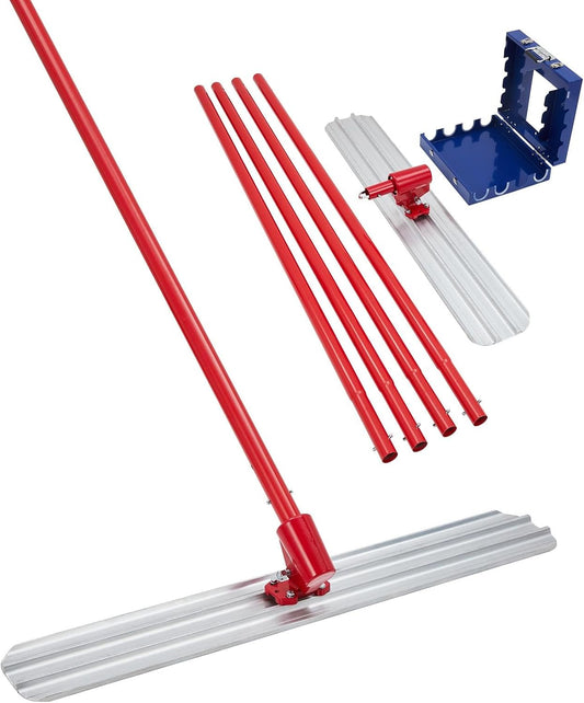 48" X 8" Magnesium Bull Float for Concrete Finishing, Alloy Concrete Float Trowel Tool with Bull Float Handles, Aluminum Concrete Finishing Tools Set for Cement, Flota Para Concreto