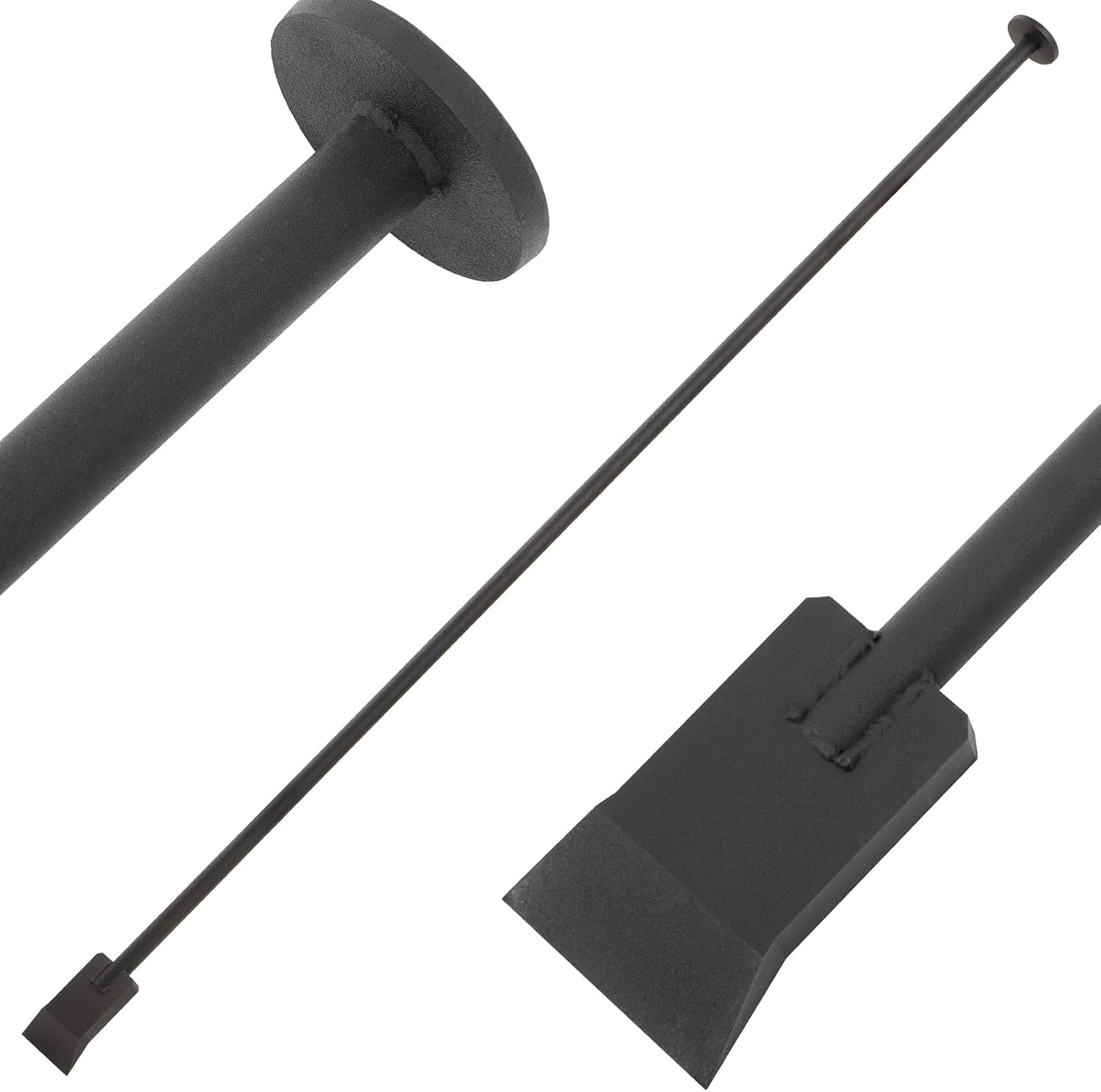 Root Cutter Digging Tool, 72 Inch Steel Tamping and Digging Bar Heavy Duty Garden Remover Tool for Bamboo Tree Roots Firewood Cutter Rocks Shrubs Bushes Stumps