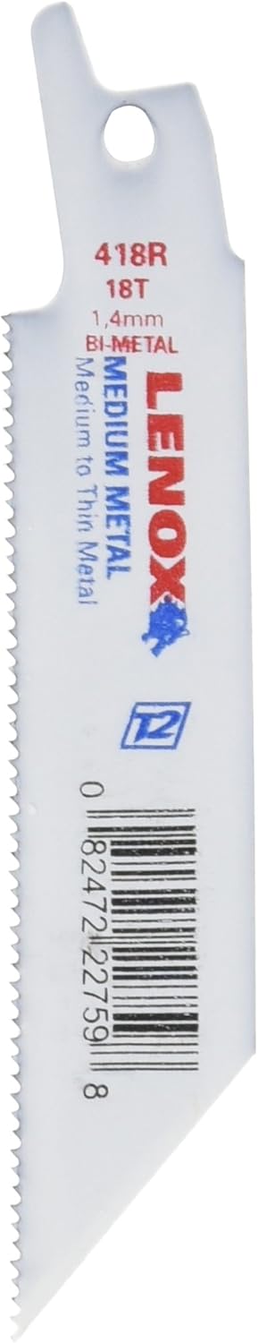 LENOX Tools Metal Cutting Reciprocating Saw Blade with Power Blast Technology, Bi-Metal, 4-inch, 18 TPI, 50 Pack