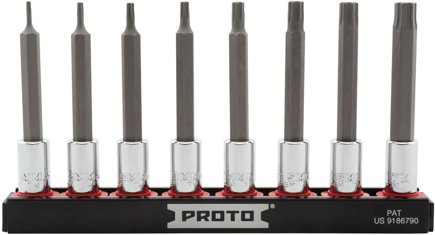 Proto J7440R8MM 8 Piece 1/4" Drive Advanced Hex Bit Socket Set - MM