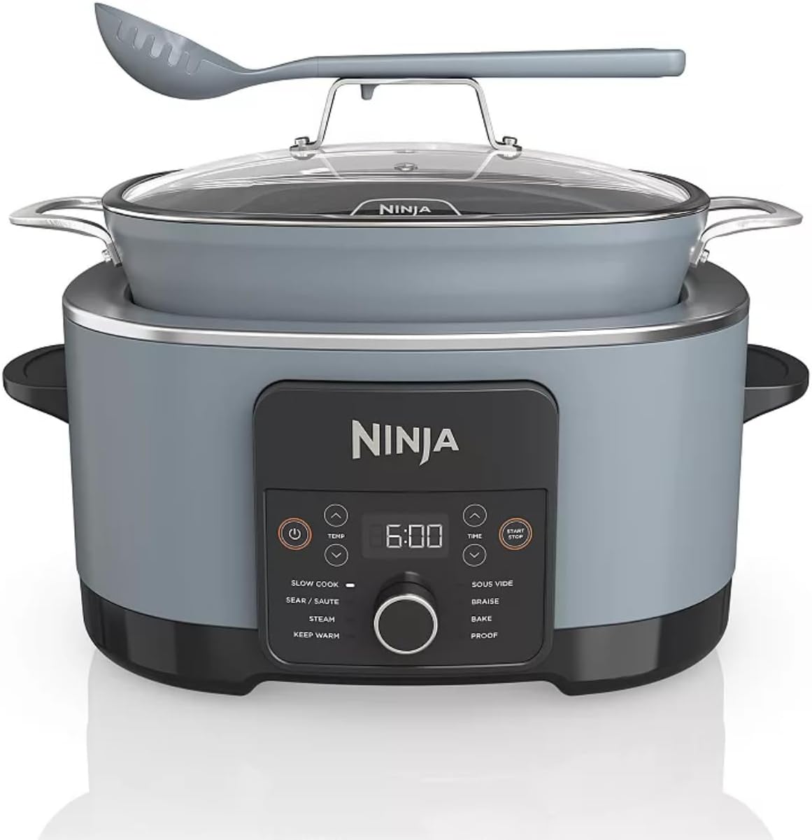 Ninja Foodi PossibleCooker PRO 8.5 Quart Multi-Cooker, with 8 in 1 Slow Cooker Dutch Oven, Steamer, Nonstick, Oven Safe Pot to 500°F - Sea Salt Gray