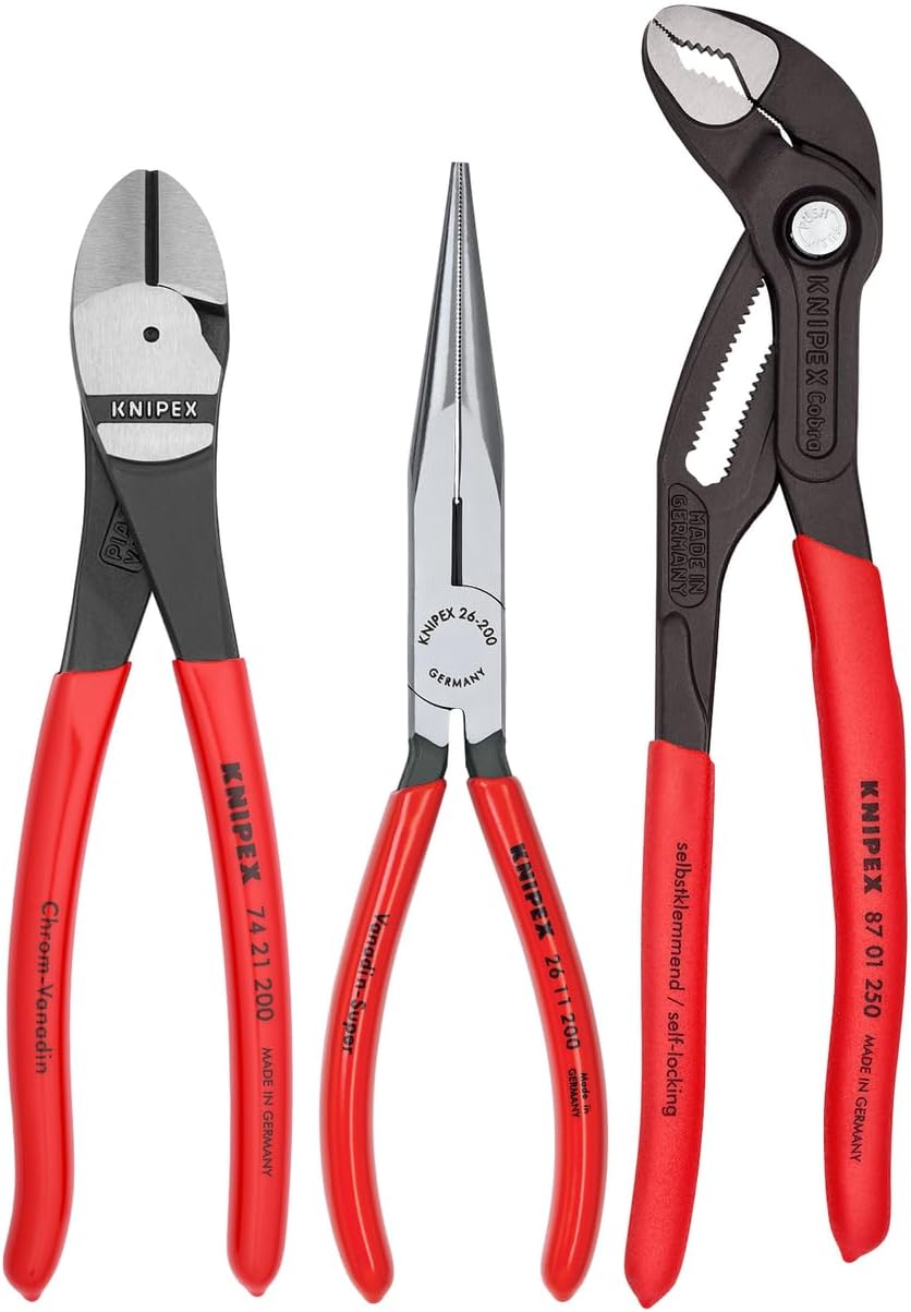 Knipex - 3 Pc Universal Pliers Set w/Cobra® Pliers (00 20 08 US2)
