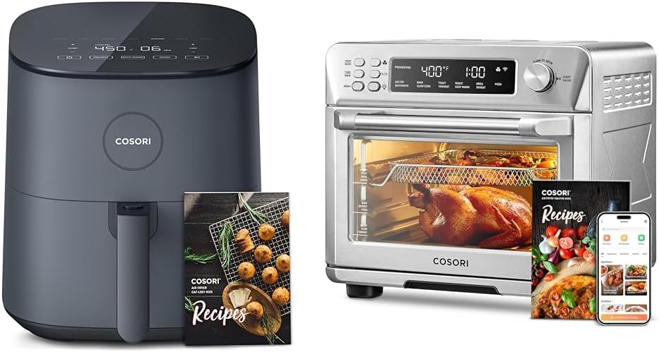 COSORI Air Fryer Pro LE 5-Qt Airfryer, Quick and Easy Meals, UP to 450℉, Quiet, 85% & Smart 12-in-1 Air Fryer Toaster Oven Combo, Airfryer Convection Oven Countertop, Bake, Roast