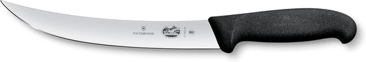 Victorinox Cutlery 8-Inch Curved Breaking Knife, Black Fibrox Handle