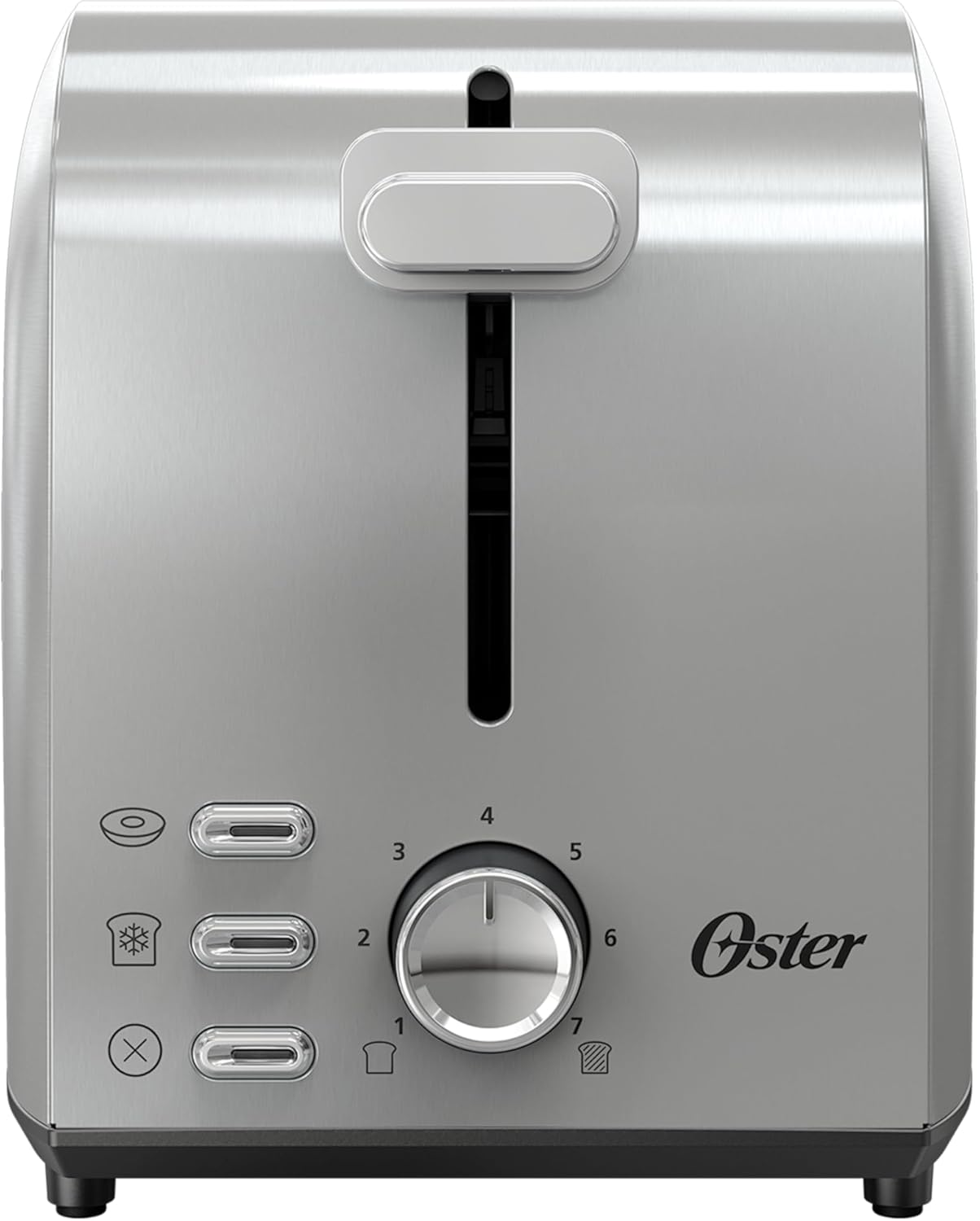 Oster 2-Slice Toaster with Extra Wide Slots, Bagel Toaster, Stainless Steel
