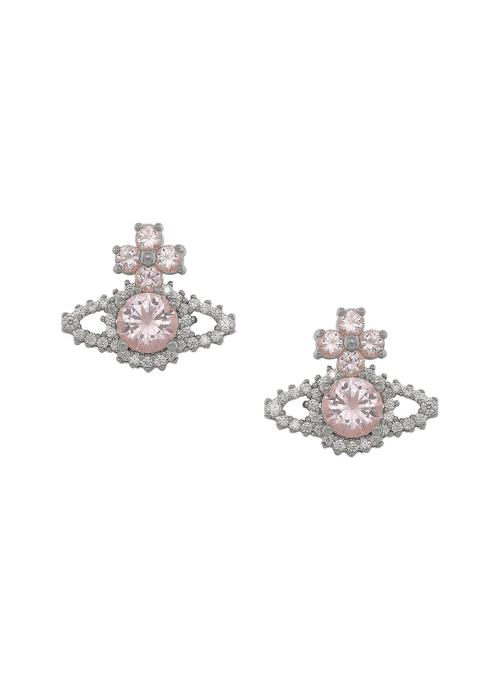 Valentina Orb Earrings - Silver/Pink - 62010101-02P271
