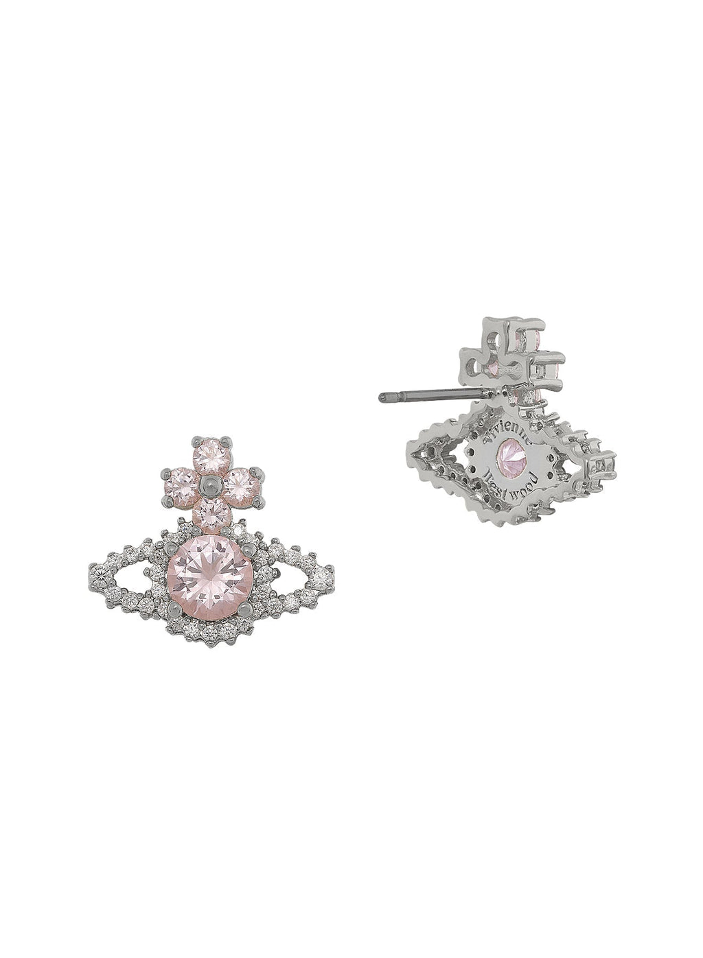 Valentina Orb Earrings - Silver/Pink - 62010101-02P271